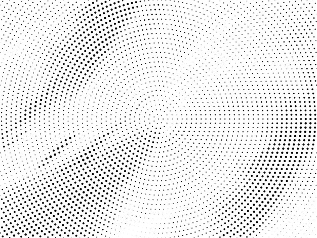 Vector de fondo de diseño de semitono circular abstracto