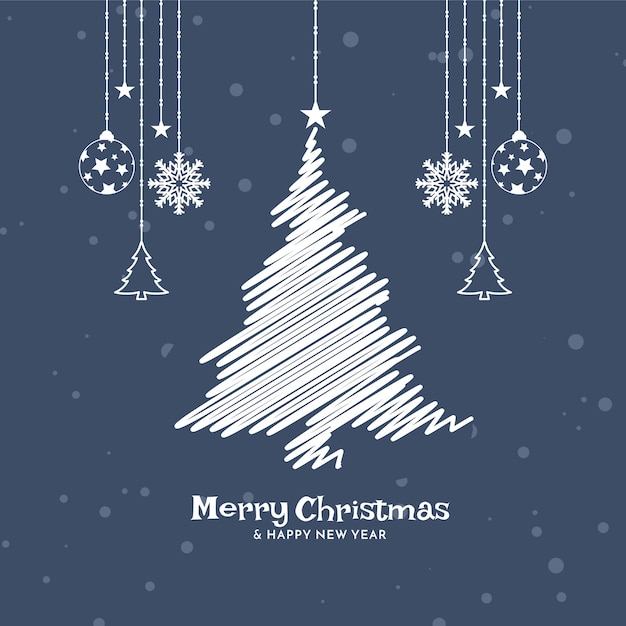 Vector de fondo de elementos decorativos de Navidad festival de feliz Navidad
