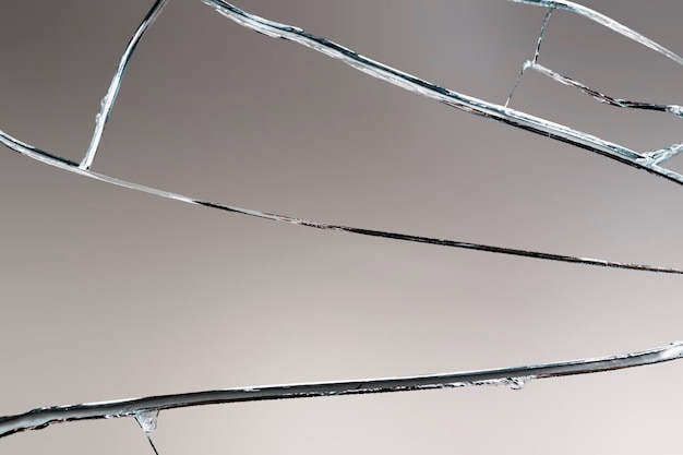 Vector de fondo de espejo agrietado vidrio roto