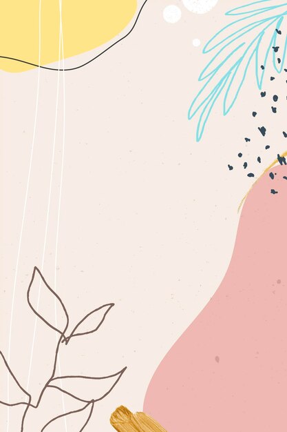 Vector de fondo estampado abstracto pastel Memphis