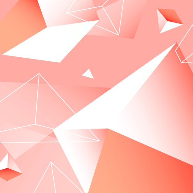 Vector de fondo estampado geométrico rosa