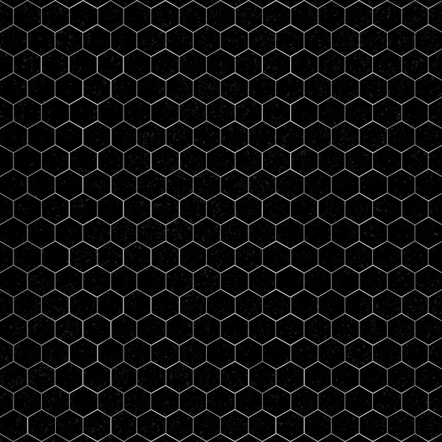 Vector de fondo estampado hexagonal blanco
