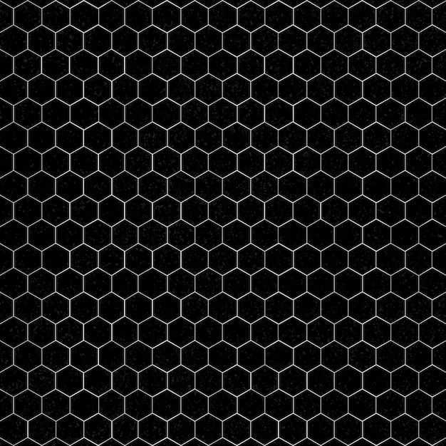 Vector de fondo estampado hexagonal blanco