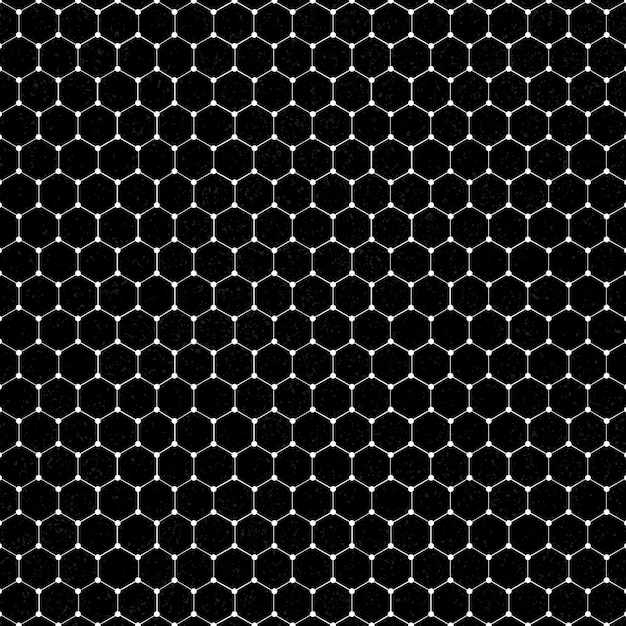 Vector de fondo estampado hexagonal blanco