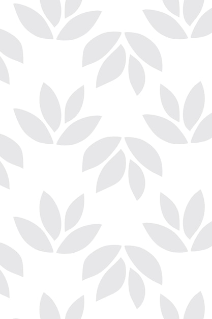 Vector de fondo estampado de hoja transparente gris claro