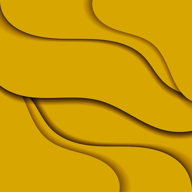 Vector de fondo estampado ondulado amarillo