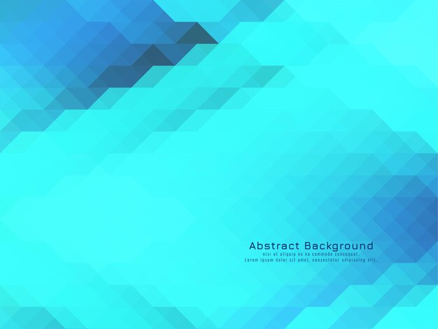 Vector de fondo geométrico azul coolor Triangular mosaico patrón