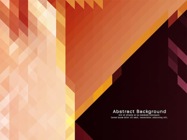 Vector de fondo geométrico de patrón de mosaico triangular