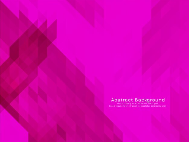 Vector de fondo geométrico triángulo rosa mosaico patrón