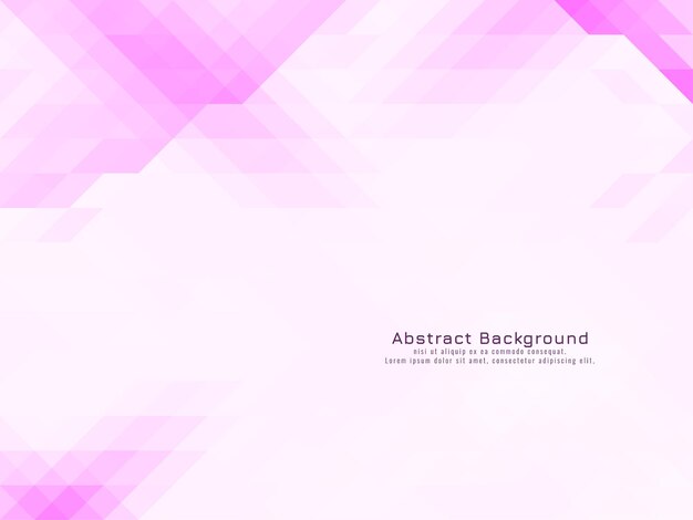 Vector de fondo geométrico triángulo rosa mosaico patrón