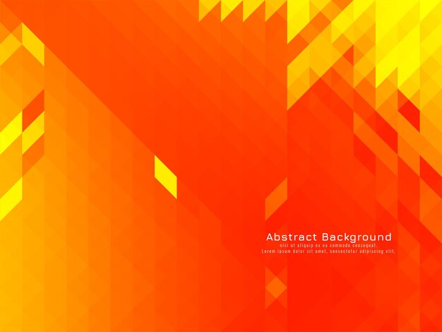 Vector de fondo moderno geométrico triángulo amarillo mosaico patrón