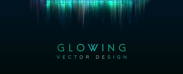 Vector de fondo de neón brillante verde | Vector Gratis