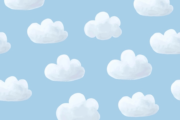 Vector de fondo de nube, lindo fondo de escritorio