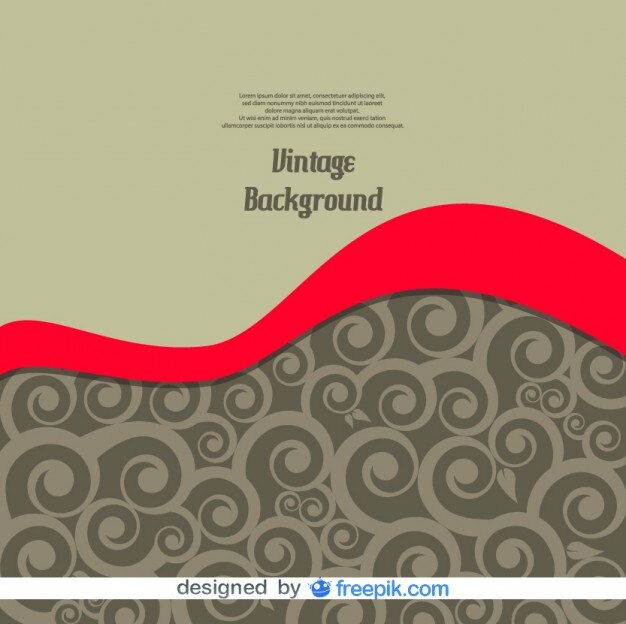 Vector gratuito vector de fondo de onda antiguo