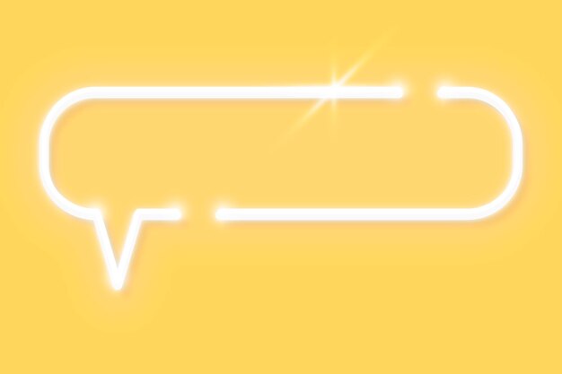 Vector de fondo de pantalla de globo de discurso amarillo