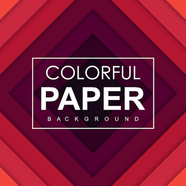 Vector de fondo de papel colorido