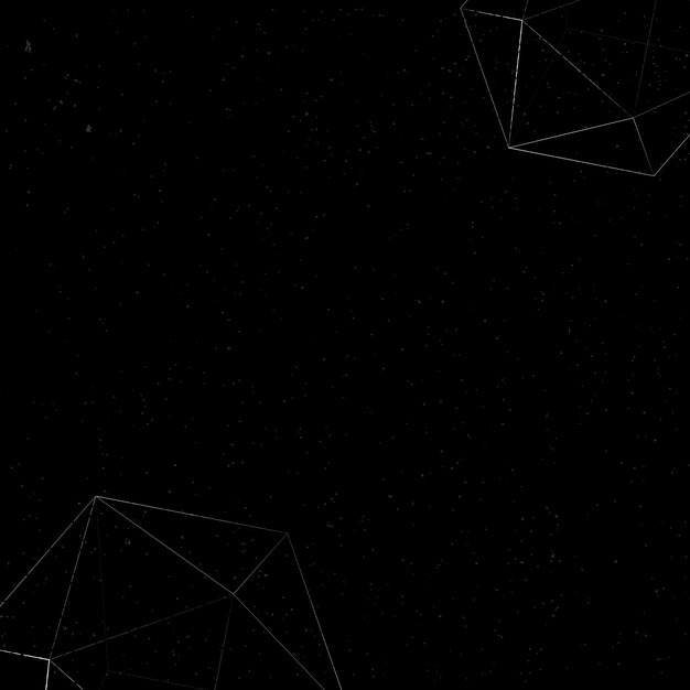 Vector de fondo de patrón de icosaedro de contorno blanco