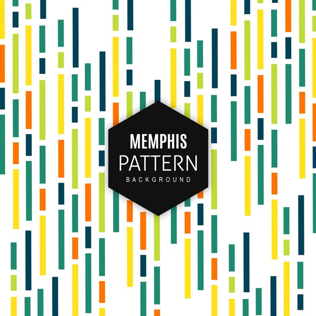 Vector fondo de patrón de Memphis
