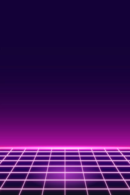 Vector de fondo con patrón de neón de rejilla rosa