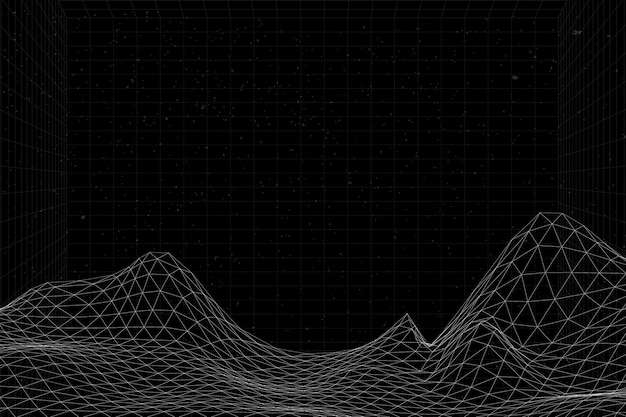 Vector de fondo de patrón de onda abstracta 3D