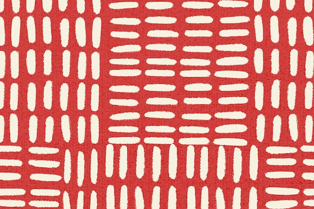 Vector de fondo de patrón rojo, diseño vintage