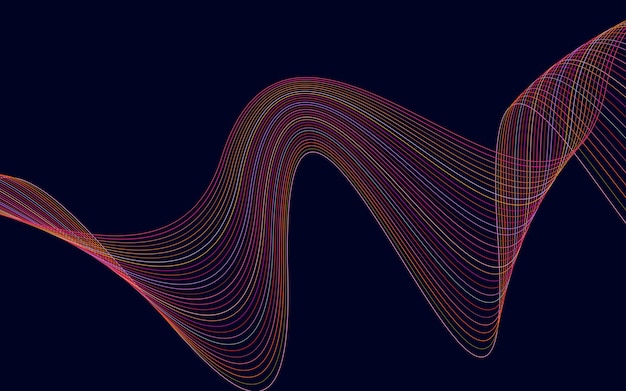 Vector de fondo rayado diagonal deformado abstracto patrón de líneas onduladas inclinadas retorcidas curvas Estilo nuevo para el diseño de su negocio