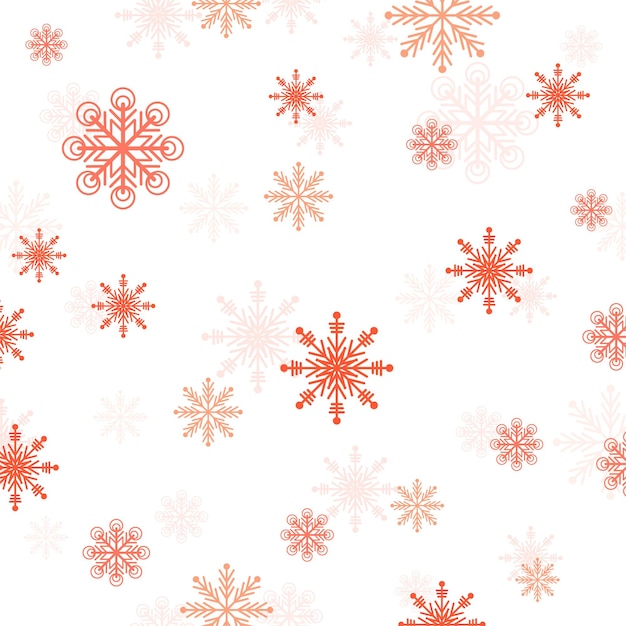 Vector de fondo de tarjeta de copos de nieve de navidad y año nuevo