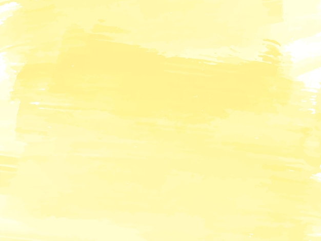 Vector de fondo de textura de acuarela amarillo suave elegante