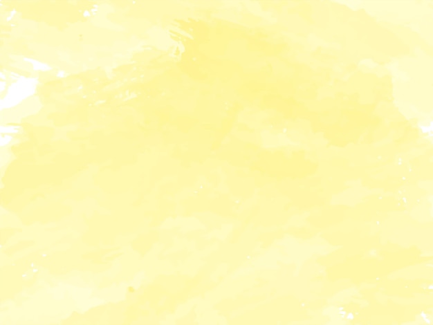 Vector de fondo de textura de acuarela amarillo suave elegante