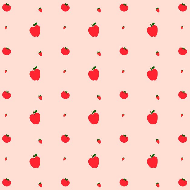 Vector de fondo transparente de manzana fresa