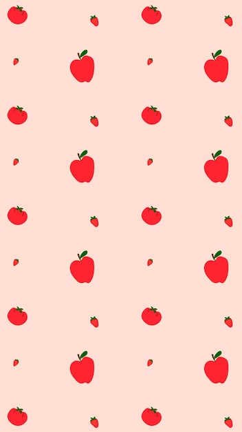 Vector de fondo transparente de manzana fresa