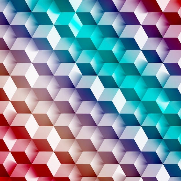 Vector Forma geométrica abstracta de cubos grises.