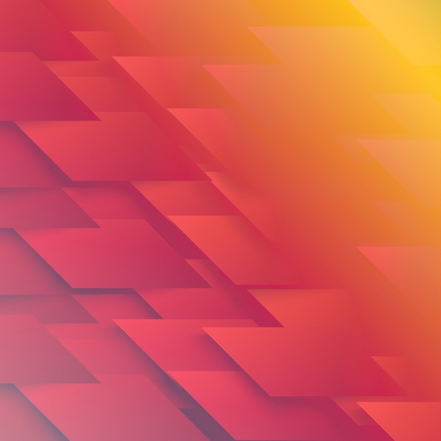Vector Forma geométrica abstracta de rojo
