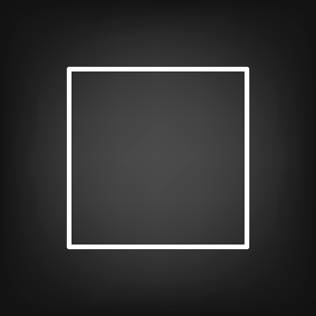 Vector de forma geométrica cuadrada de trazo
