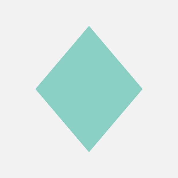 Vector de forma geométrica de rombo verde