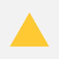 Vector gratuito vector de forma geométrica triángulo amarillo