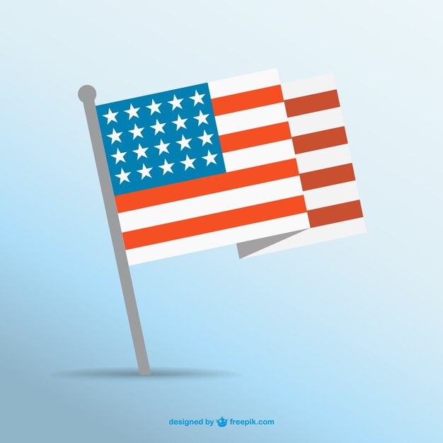 Vector gratis bandera de Estados Unidos