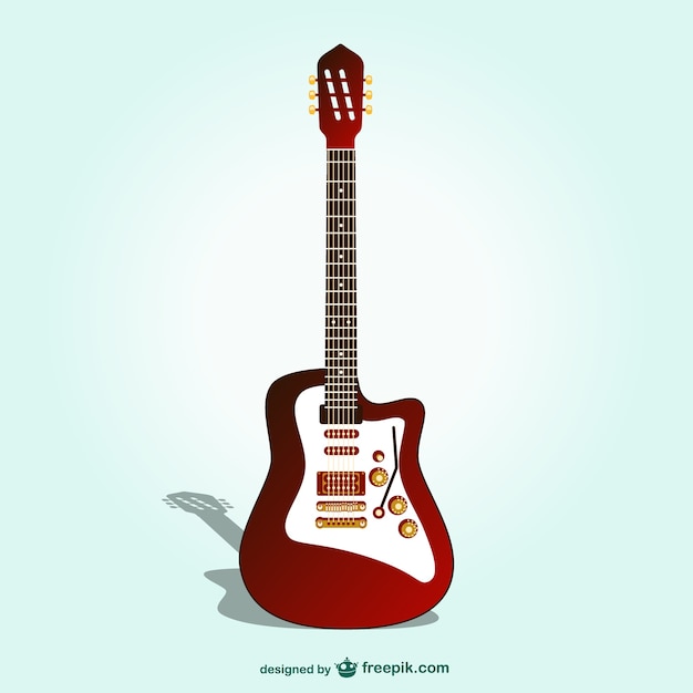 Vector guitarra eléctrica