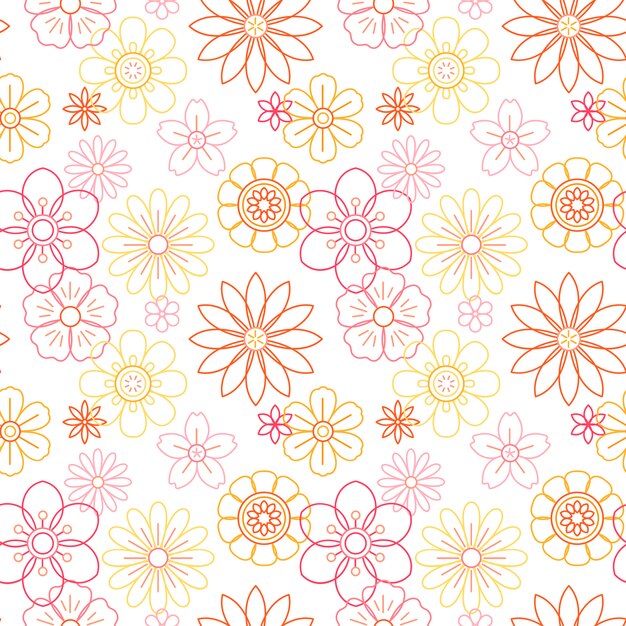Vector de hermosas flores