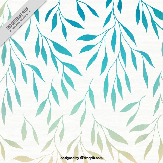 Vector gratuito vector con hojas de primavera