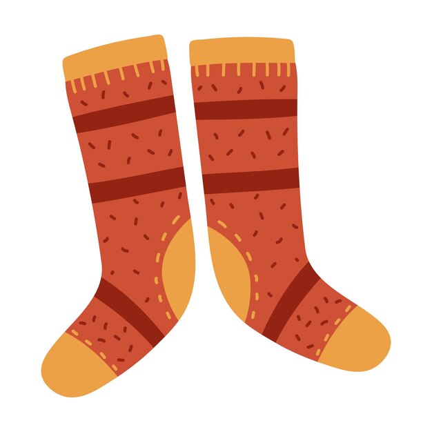 vector de icono de calcetines tejidos aislado