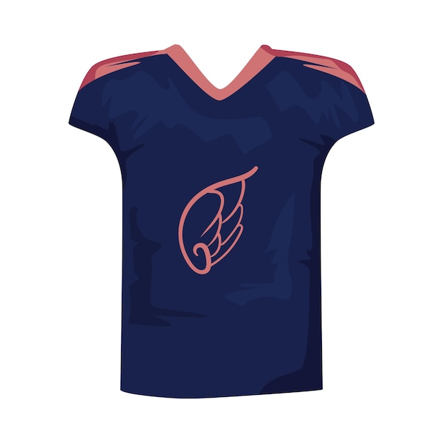 Vector gratuito vector de icono de la camiseta de fútbol americano