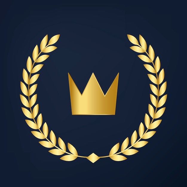 Vector de icono de corona de calidad premium