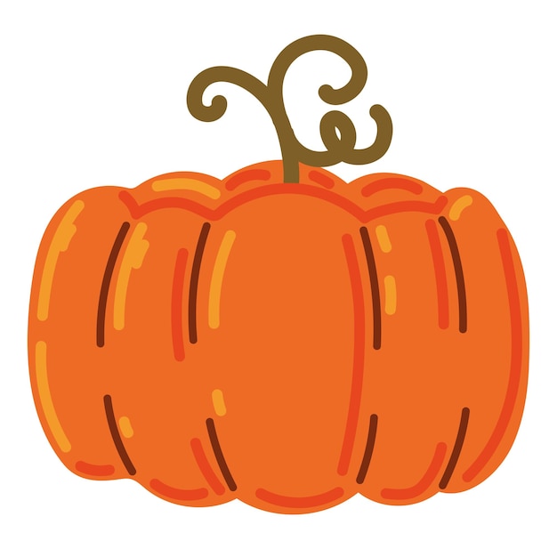 Vector gratuito vector de icono de cosecha de calabaza aislado