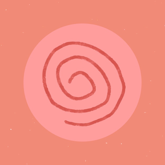 Vector gratuito vector de icono de espiral de resaltado de historia de instagram