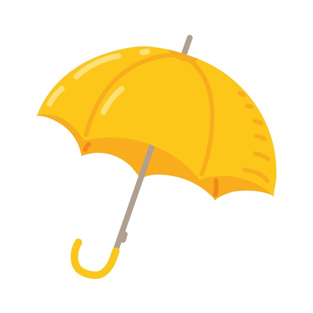 vector de icono de protección de paraguas aislado