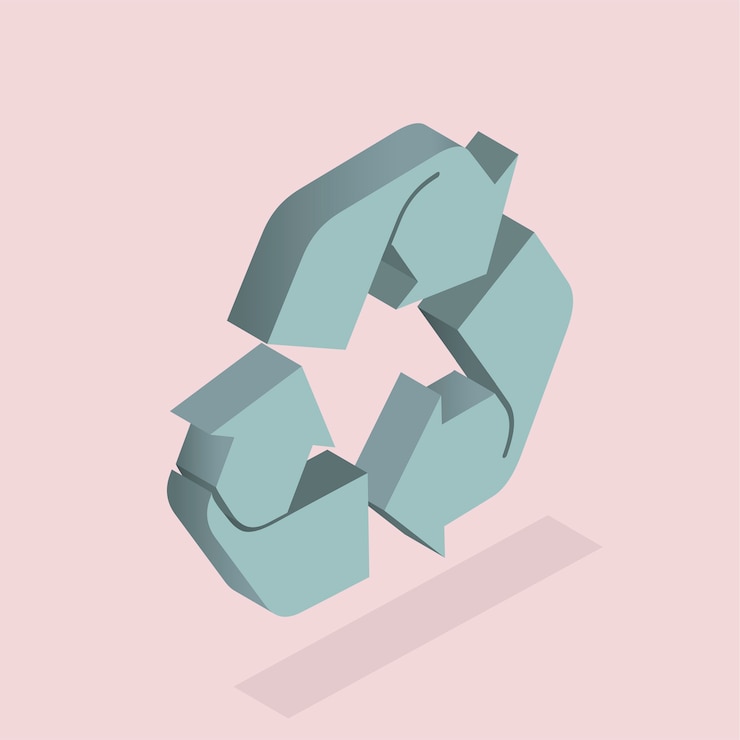 Vector gratuito vector de icono de reciclaje