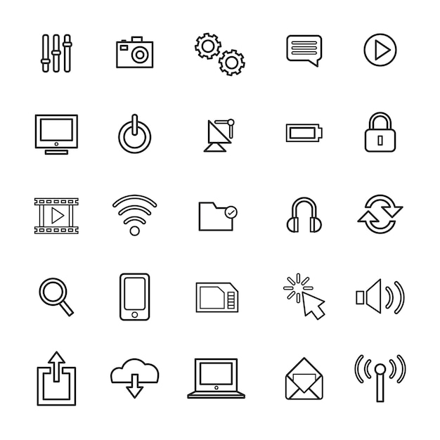 Vector Illustration UI Technology Icon Concept