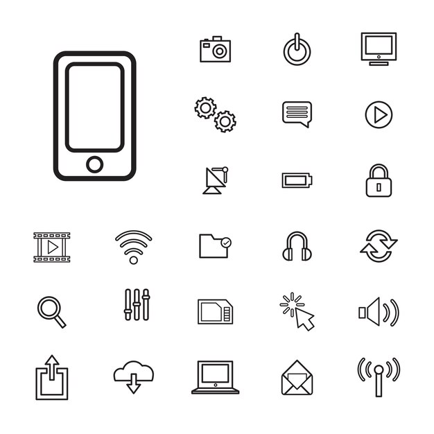 Vector Illustration UI Technology Icon Concept