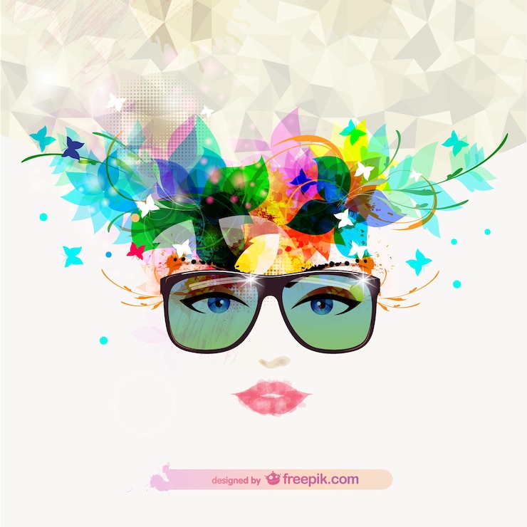 Vector gratuito vector ilustración de chica de moda
